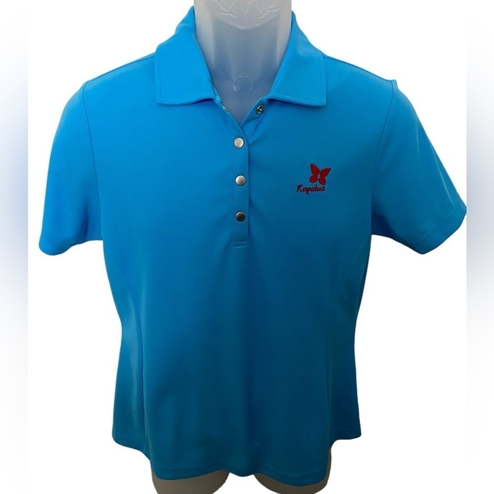 Kapalua Golf Collared Short Sleeve Top Shirt Women M Medium